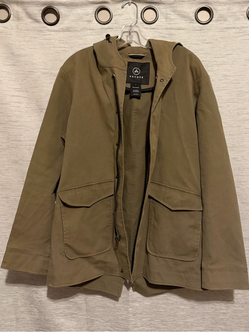 Men's Olive Hooded Field Jacket